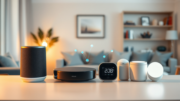 Casa intelligente controllata da agenti AI, dispositivi smart home interconnessi